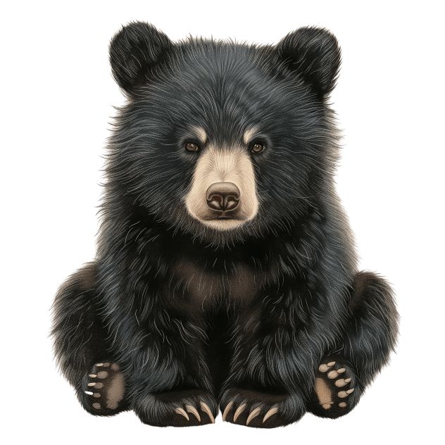 Детеныш гималайского медведя